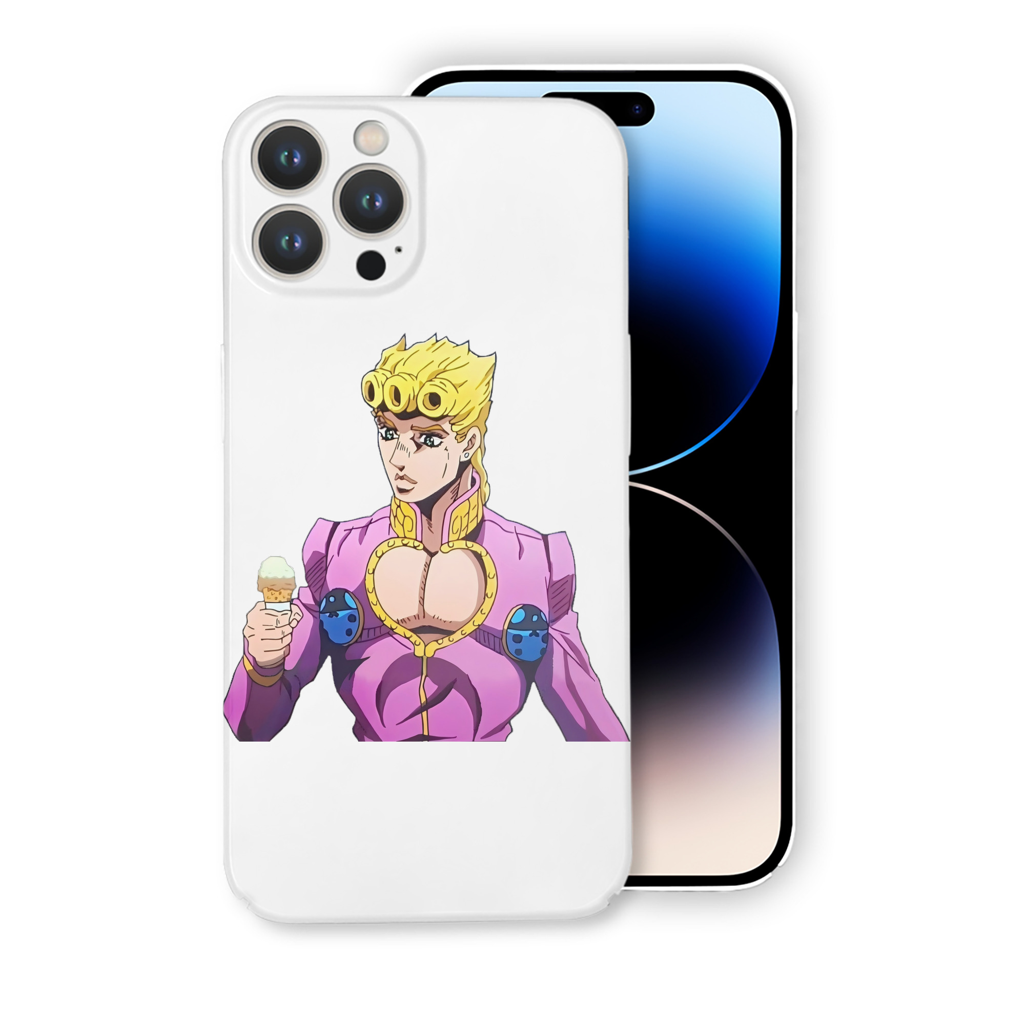 （画像用） ジョジョの奇妙な冒険 ジョルノ?ジョバァーナ JoJo's Bizarre Adventure Giorno Giovanna 【iPhone 14シリーズ対応】ハードケース